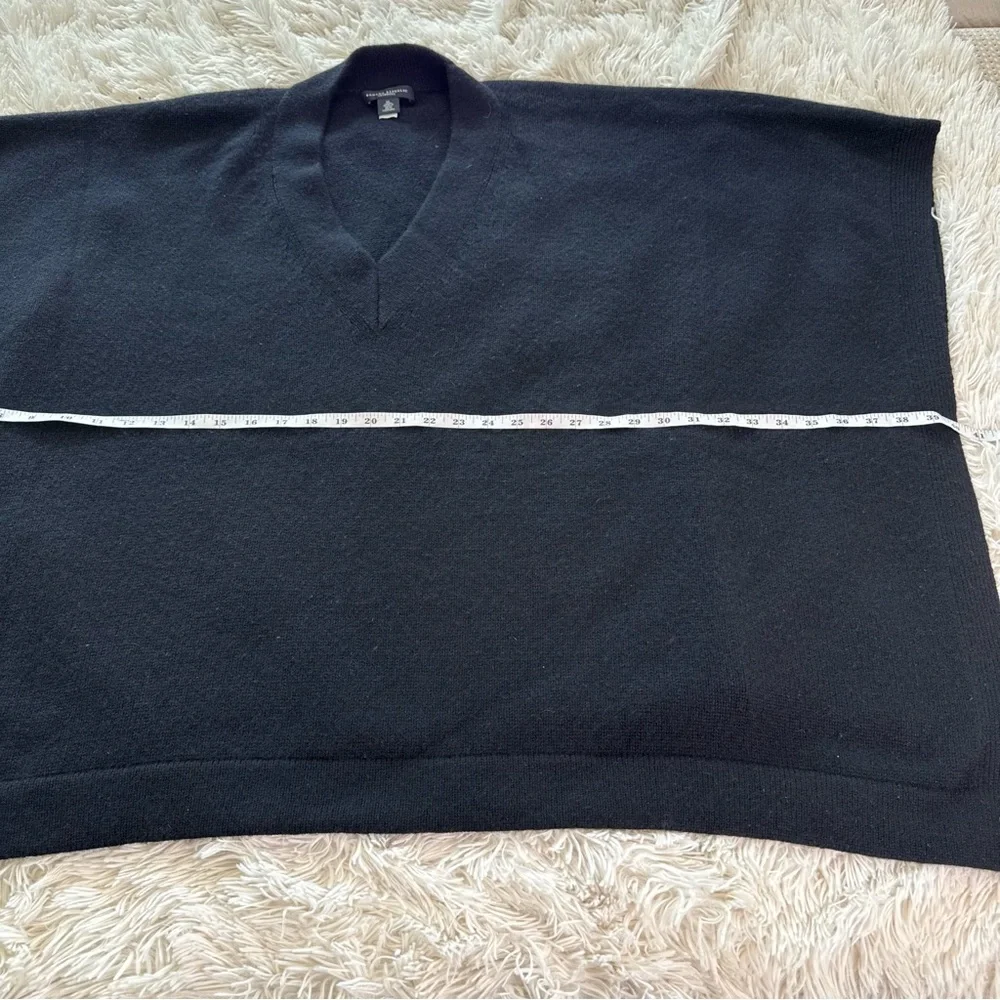 Banana Republic 100% Cashmere Black Poncho Size XL